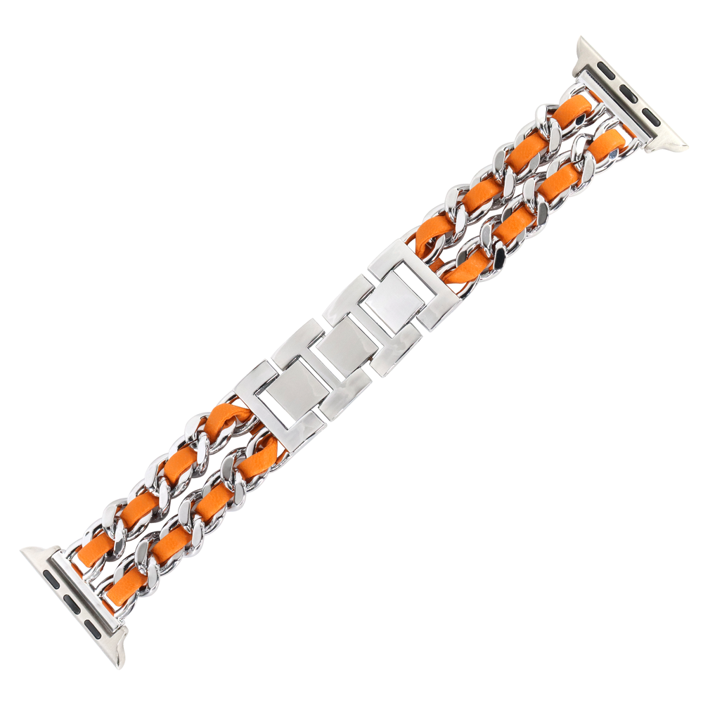 Chance Band (38/40/41/[42mm Series 11/10], Silver-Orange) 930267 фото
