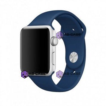 Силіконовий ремінець Silicone Sport Band (42mm, 44mm, 45mm, 46mm, 49mm №20 Cobalt Blue, S) 234525 фото