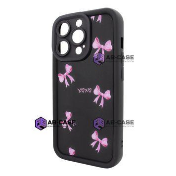 Чехол для iPhone 12 Pro Max &ndash; Pretty Things "Pink Bows &ndash; Black" 4090190000009 фото