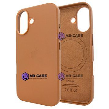 Чехол для iPhone 16 : Leather Case PU with MagSafe &ndash; Saddle Brown 3940900000007 фото