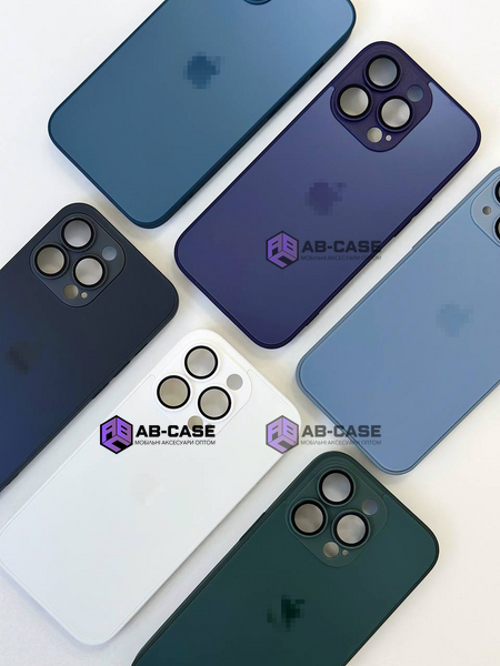 Чехол стеклянный матовый для iPhone 12 Pro AG Glass Case with MagSafe с защитой камеры Deep Purple 8765493 фото