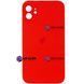 Чехол Silicone Case Full Camera для iPhone 12 Red 210427 фото