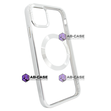 Чехол OPEN Shining with MagSafe (iPhone 12 Pro Max, Silver) 132566 фото