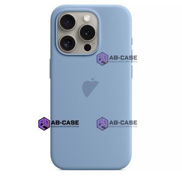 Чехол для iPhone 15 Pro Max : Silicone Case MagSafe Original &ndash; Winter Blue 3706380000001 фото