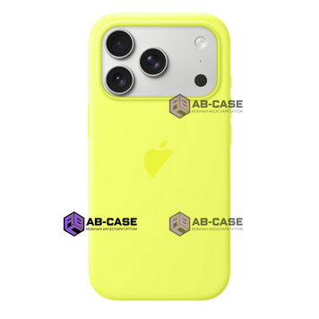 Чехол Original Silicone Case MagSafe (iPhone 17 Pro Max, Neon Yellow) 4235660000008 фото