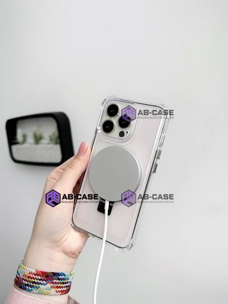 Чехол прозрачный для iPhone 11 Pro Max Armored Ring with MagSafe 912040 фото