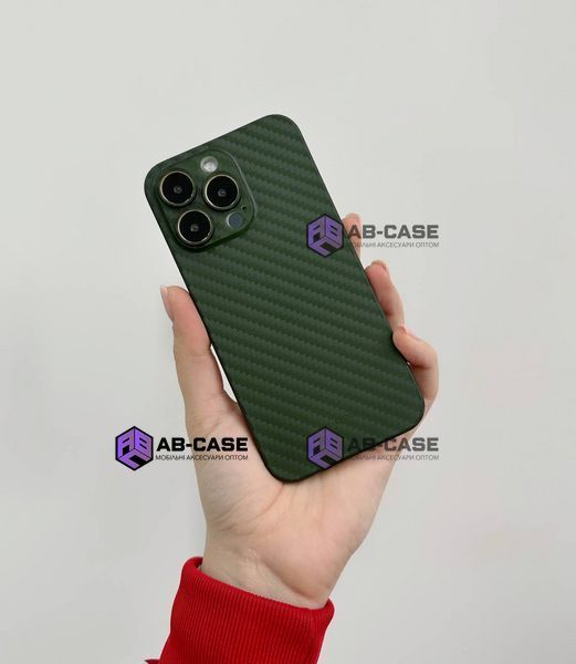 Ультратонкий чохол K-Doo Air Carbon для iPhone 15 Pro Max Green 3474480000015 фото