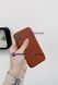Чехол для iPhone 12 | 12 Pro : Leather Case PU with MagSafe &ndash; Saddle Brown 789106 фото 3