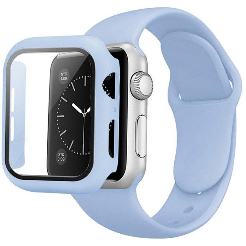 Комплект Silicone Band + Case для Apple Watch (45mm, Sky Blue) 234872 фото