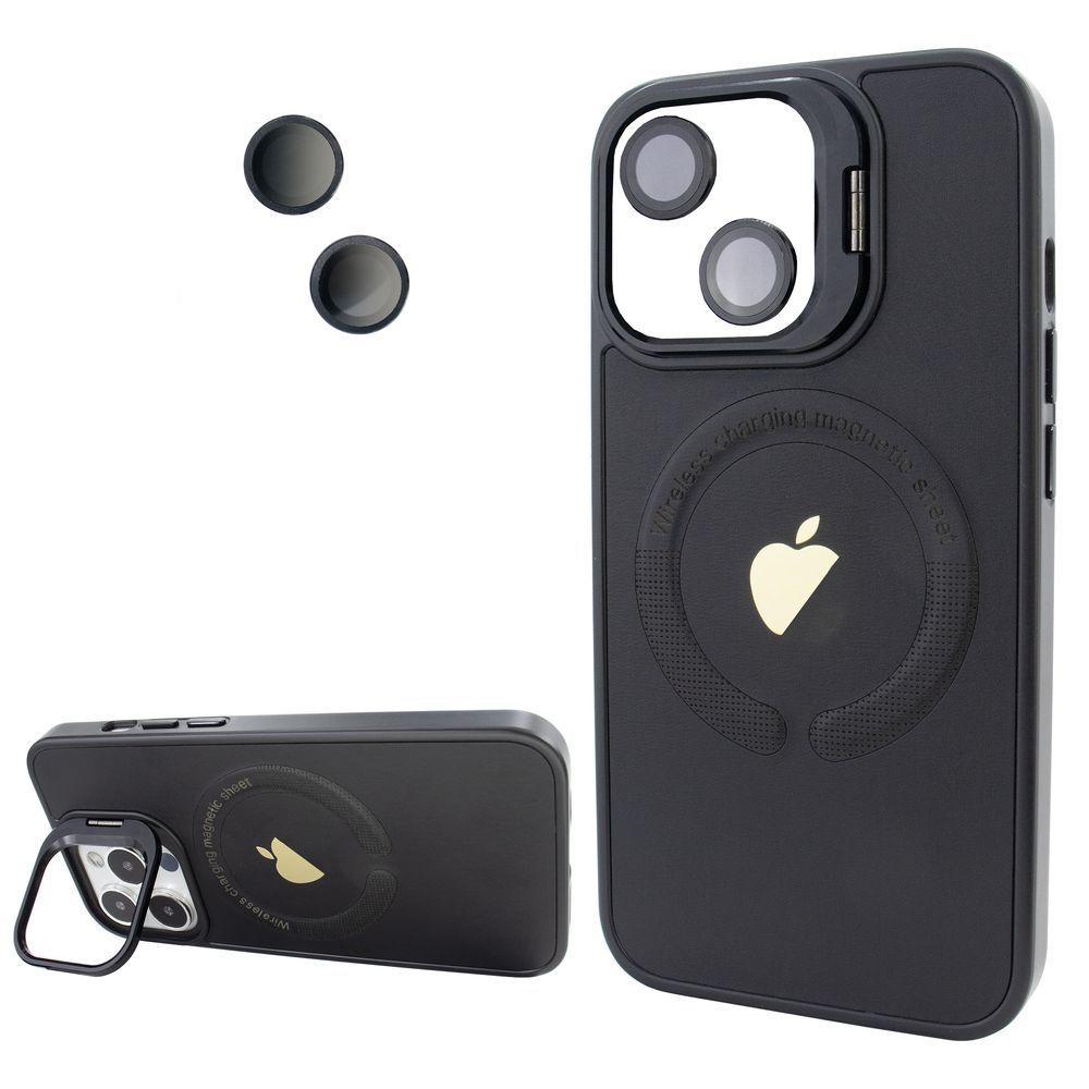 Чохол Logo Case PU Stand Camera (iPhone 13, Black) 3879650000008 фото