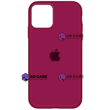 Чехол Silicone Case для iPhone 12 Pro Max FULL (№36 Rose Red) 102246 фото