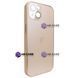 Чохол для iPhone 15 Plus матовий AG Titanium Case Golden N-3892421 фото