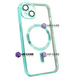 Чохол для iPhone 15 Shining with MagSafe із захисними ліназми на камеру Green 923427 фото