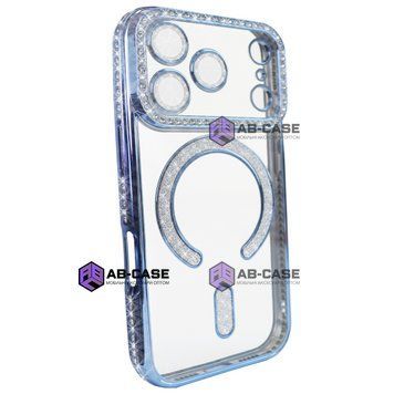 Чехол Diamond Shining Case with MagSafe (iPhone 17 Pro, Blue) 4160040000005 фото