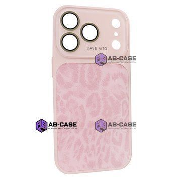 Чехол AITO PU-Leather Leopard Case &ndash; (iPhone 17 Pro Max, Pink) 4298850000004 фото