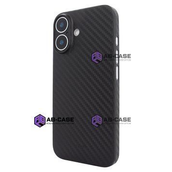 Ультратонкий чехол для iPhone 16 K-Doo Air Carbon - Black 3944090000007 фото