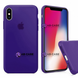 Чехол Silicone Case для iPhone X/Xs FULL (№45 Purple) 211307 фото