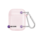 Чехол для AirPods 1/2 полупрозрачный Neon Case Pink Sand 192211 фото