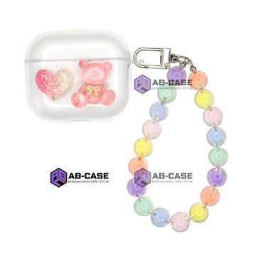 Чохол для AirPods Pro 2 &mdash; Charmed Collection "Pink Bear & Heart" 4083230000008 фото