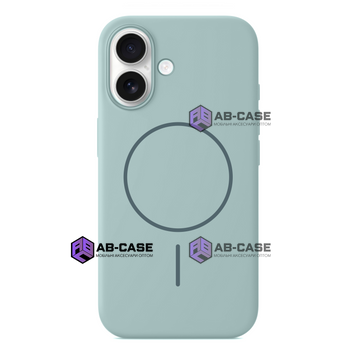 Чехол для iPhone 16 : Silicone Slim MagSafe &ndash; Cyan Green 4133220000003 фото