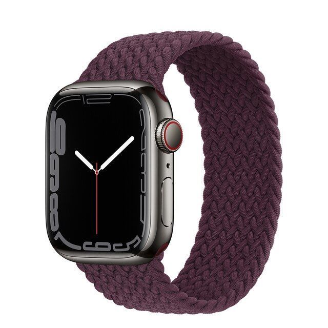 Монобраслет на Apple Watch Braided Solo Loop (Plum, 38mm, 40mm, 41mm, [42mm Series 10/11], M) 234646 фото