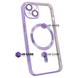 Чехол Shining with MagSafe для iPhone 14 с защитными линзами на камеру Purple 575455 фото