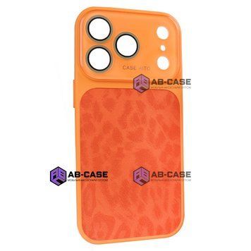 Чехол AITO PU-Leather Leopard Case &ndash; (iPhone 17 Pro Max, Starry Orange) 4298860000001 фото