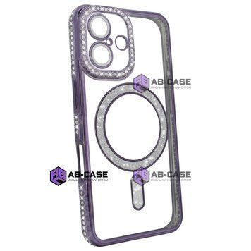 Чехол Diamond Shining Case with MagSafe (iPhone 16, Deep Purple) 3964470000007 фото