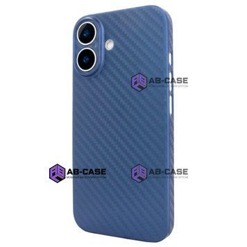 Ультратонкий чехол для iPhone 16 K-Doo Air Carbon - Blue 3944100000003 фото