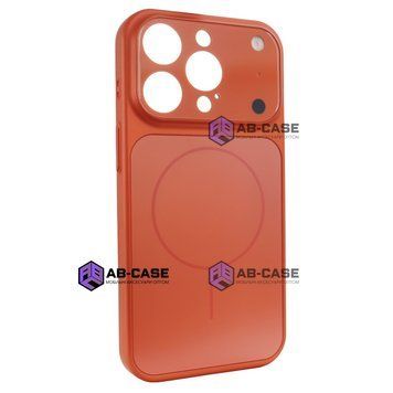 Чехол Nofelet AG Glass Case with MagSafe (iPhone 13 Pro Max, Orange) 4166710000009 фото