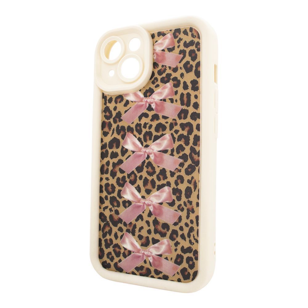 Чохол для iPhone 13 &ndash; Pretty Things "Leopard & Bows &ndash; White" 4090270000004 фото