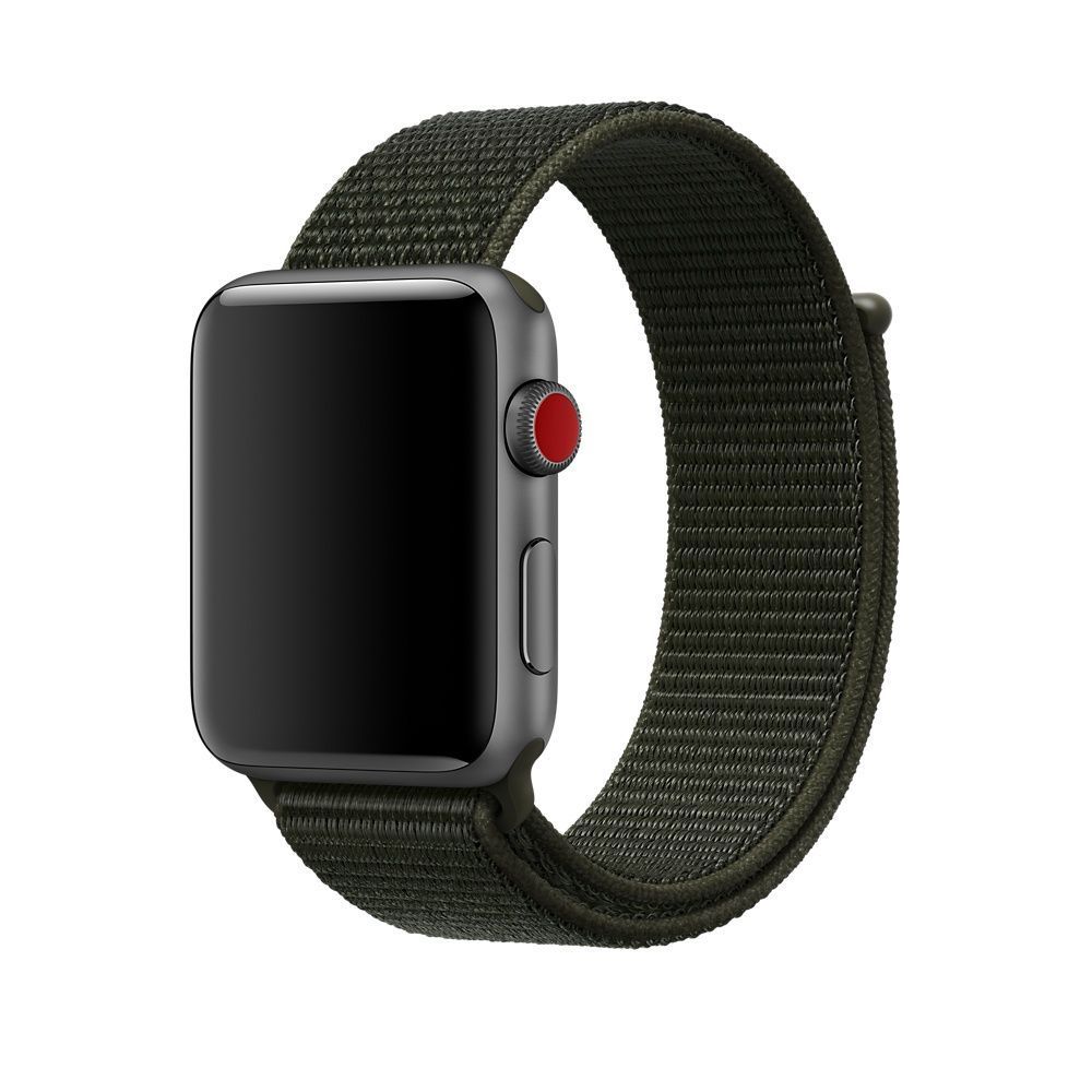 Ремінець на Apple Watch Nylon Loop нейлоновий (38mm, 40mm, 41mm, [42mm Series 10/11], Cargo Khaki) 234944 фото
