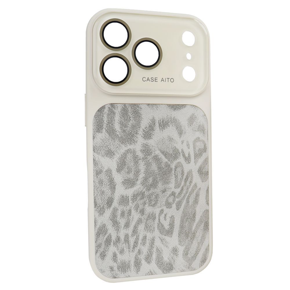 Чохол AITO PU-Leather Leopard Case &ndash; (iPhone 17 Pro Max, White) 4298870000008 фото