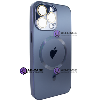 Чохол для iPhone 15 Pro Max - AG Titanium Case with MagSafe із захистом камери матовий Blue 3790240000003 фото