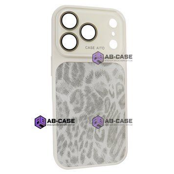 Чехол AITO PU-Leather Leopard Case &ndash; (iPhone 17 Pro Max, White) 4298870000008 фото