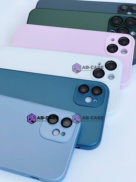 Чехол стеклянный AG Glass with Magsafe для iPhone 14 Pro с защитой камеры Sierra Blue 675430 фото