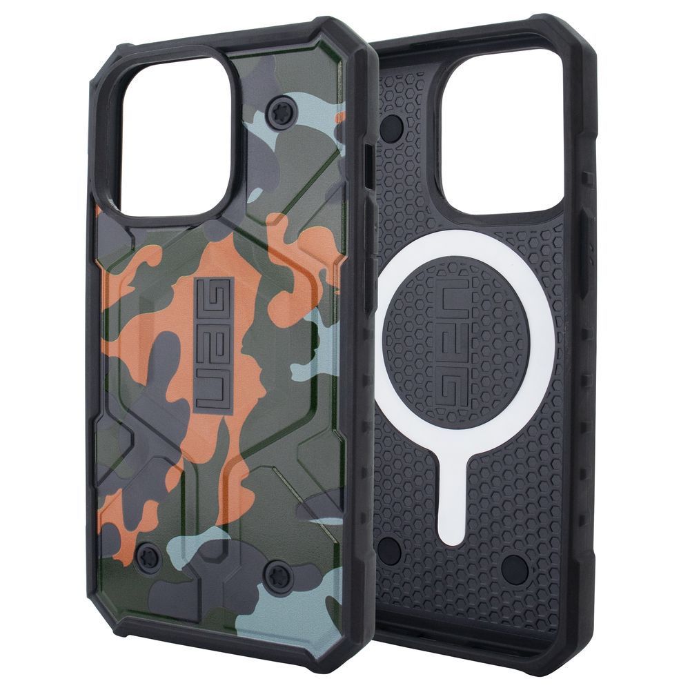 Чехол UAG with MagSafe camouflage (iPhone 12 Pro Max, Orange-Green) 3848400000001 фото