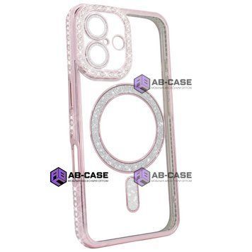 Чехол Diamond Shining Case with MagSafe (iPhone 16, Pink) 3964490000001 фото
