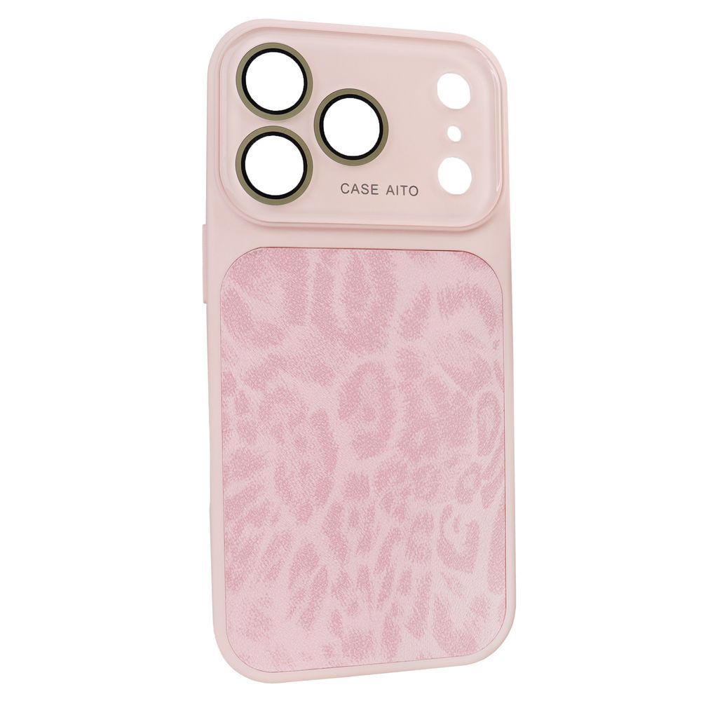 Чохол AITO PU-Leather Leopard Case &ndash; (iPhone 17 Pro, Pink) 4298890000002 фото