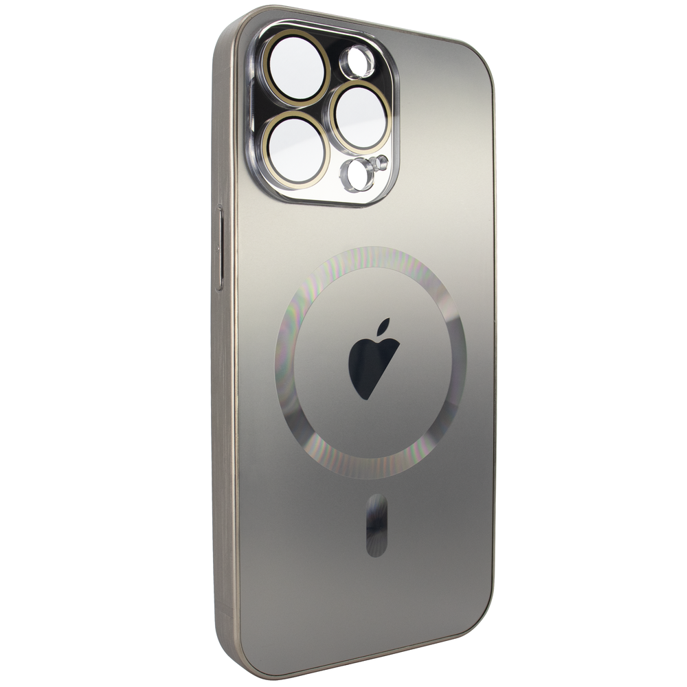 Чехол для iPhone 15 Pro Max - AG Titanium Case with MagSafe с защитой камеры матовый Gray 3790260000007 фото