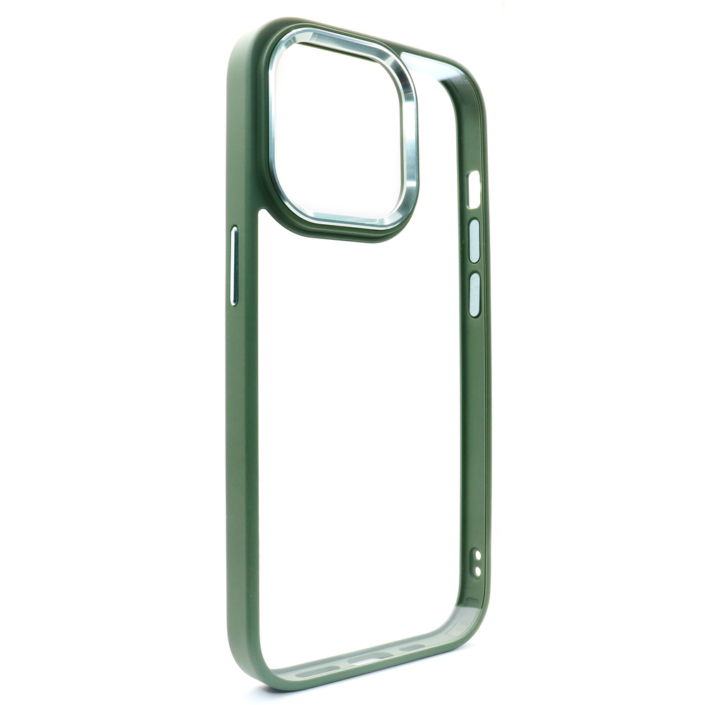 Чехол для iPhone 14 : Crystal Guard &ndash; Khaki Green 720127 фото