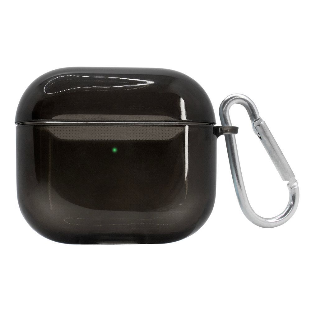 Чехол для AirPods 3 полупрозрачный Neon Case Black 192215 фото