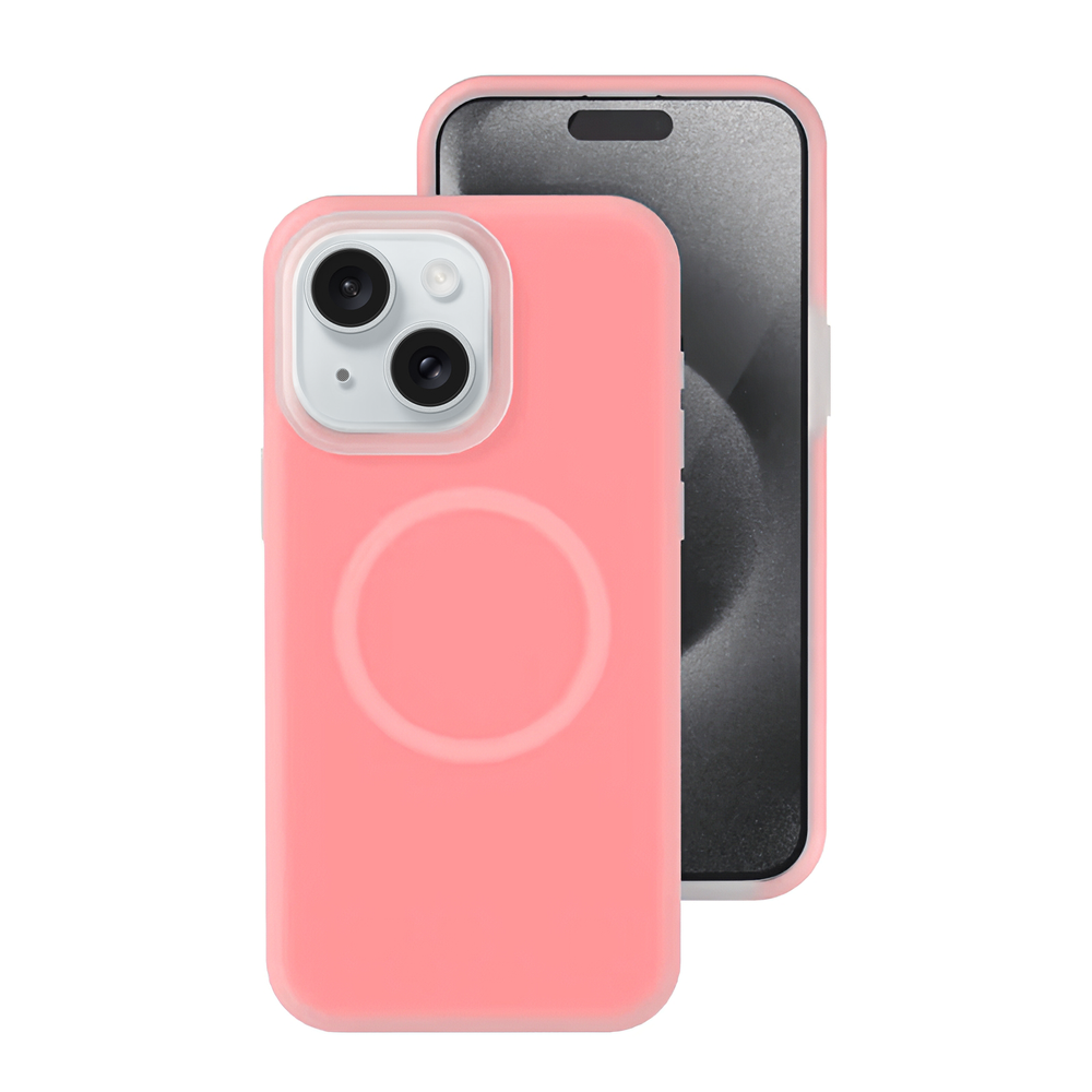 Чохол Neon Silicone Case MagSafe (iPhone 15 &ndash; Berry Pink) 4306430000006 фото