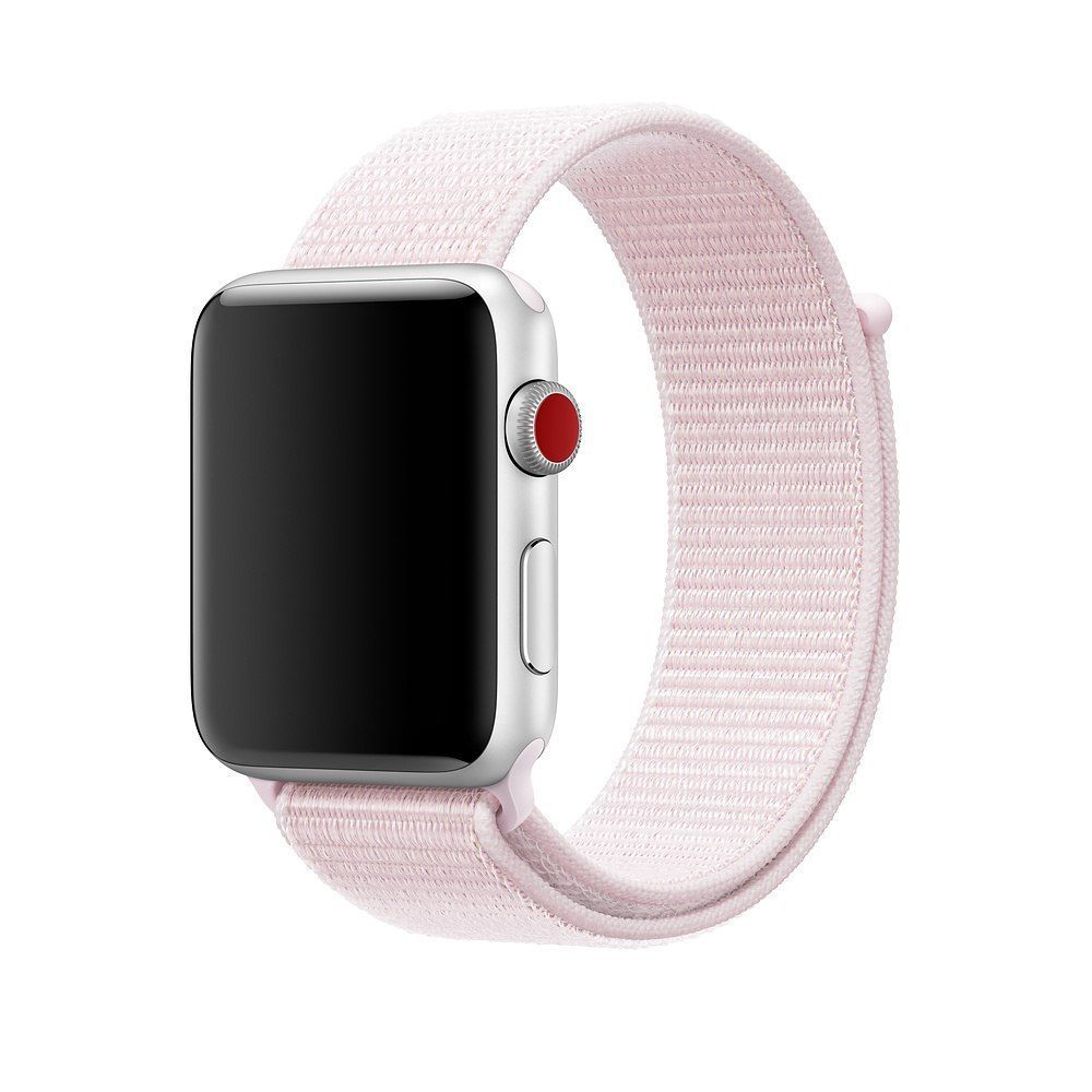 Ремешок для Apple Watch Nylon Loop нейлоновый (42mm, 44mm, 45mm, 46mm, 49mm Pearl Pink) 234996 фото