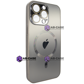 Чохол для iPhone 15 Pro Max - AG Titanium Case with MagSafe із захистом камери матовий Gray 3790260000007 фото