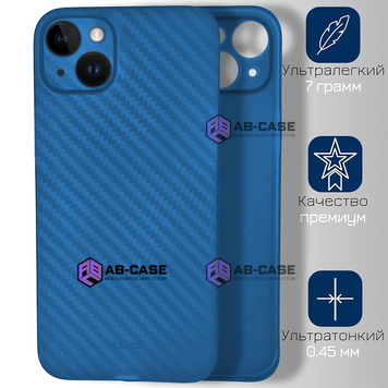 Ультратонкий чохол K-Doo Air Carbon для iPhone 15 Blue 3474570000017 фото