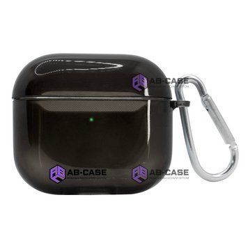 Чехол для AirPods 3 полупрозрачный Neon Case Black 192215 фото