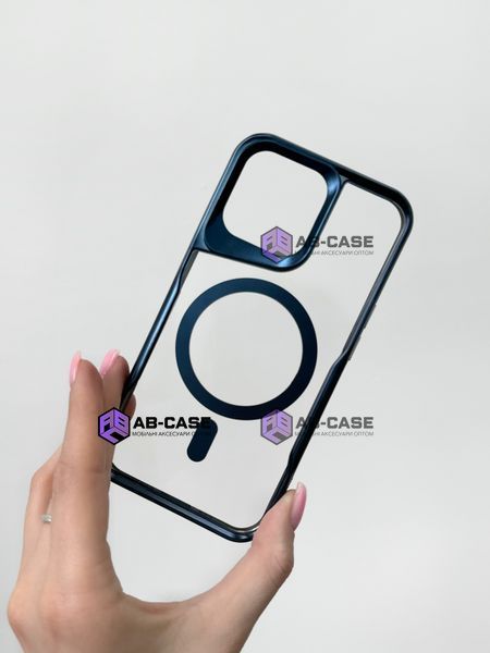 Чохол Metal Shell Case with MagSafe (iPhone 15 Pro, Titanium Blue) 3779040000000 фото