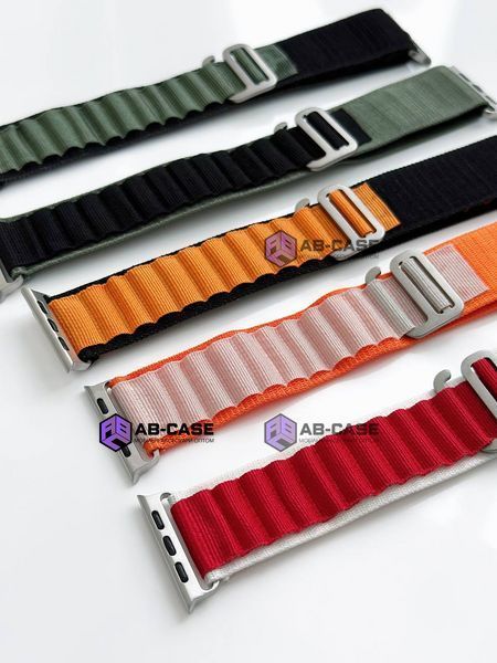 Ремешок Alpine Loop для Apple Watch 38mm, 40mm, 41mm, [42mm Series 10/11] - Black-Green 234153 фото