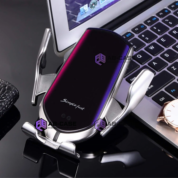 Бездротовий тримач зарядка - R2 Car Wireless Charger (Silver) 891231 фото